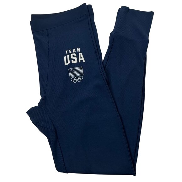 SKIMS Soft Lounge Rib Leggings Team USA Navy XL - Picture 4 of 12